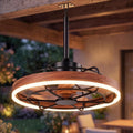 20" Outdoor Ceiling Fan with Light IP65 Plug In Remote App 3CCT Patio Gazebo